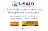 Cultura Pol ítica de la Democracia en República Dominicana