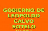GOBIERNO DE LEOPOLDO CALVO SOTELO (UCD)