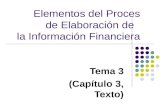 Elementos del Proces de Elaboración de   la Información Financiera