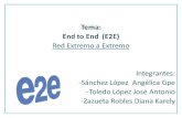 Tema: End to End   (E2E) Red Extremo a Extremo Integrantes: -Sánchez López  Angélica Gpe