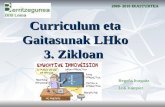 Curriculum eta Gaitasunak LHko 3. Zikloan
