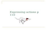 Expressing actions p 110