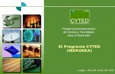Programa Iberoamericano  de Ciencia y Tecnología  para el Desarrollo