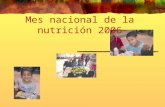 Mes nacional de la nutrición 2006