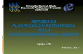 sistema de  PLANIFICACIÓN Estratégica  de la  Universidad Nacional Abierta