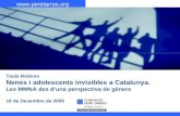Taula Rodona Nenes i adolescents invisibles a Catalunya. Les MMNA des d’una perspectiva de gènere