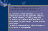 La literatura hispanoamericana romántica y realista del siglo XIX.