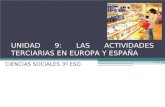 UNIDAD 9: LAS ACTIVIDADES TERCIARIAS EN EUROPA Y ESPAÑA