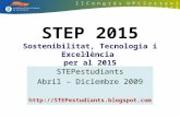 STEP 2015 Sostenibilitat, Tecnologia i Excel·lència  per al 2015