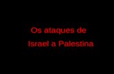 Os ataques de         Israel a Palestina