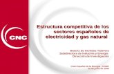 Estructura competitiva de los sectores españoles de electricidad y gas natural