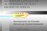 SISTEMA DE CONTROL DE ACTIVIDADES DE OCIO. PROYECTO JERICÓ