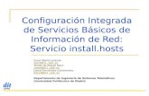 Configuración Integrada de Servicios Básicos de Información de Red: Servicio install.hosts