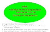 MM5   Validación de Temperatura  Aplicación de un  Modelo Fotoquímico