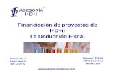 Financiación de proyectos de I+D+i: La Deducción Fiscal