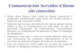 Comunicación Servidor-Cliente sin conexión