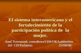 El sistema interamericano y el fortalecimiento de la participación política de  la mujer.