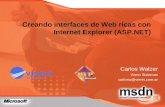 Creando interfaces de Web ricas con Internet Explorer (ASP.NET)