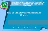 UNIVERSIDAD AUTÓNOMA DE CHIHUAHUA DIRECCIÓN DE EXTENSIÓN Y DIFUSIÓN  CULTURAL