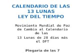 CALENDARIO DE LAS 13 LUNAS LEY DEL TIEMPO
