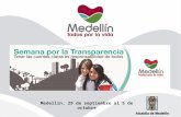 Medellín, 29 de septiembre al 5 de octubre