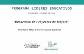 PROGRAMA LIDERES EDUCATIVOS Fundación Córdoba Mejora