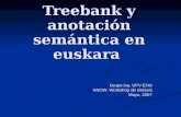 Treebank y anotación semántica en euskara