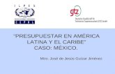 “PRESUPUESTAR EN AMÉRICA L A TINA Y EL CARIBE” CASO: MÉXICO.