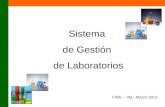 Sistema  de Gestión  de Laboratorios FING – IIQ - Marzo 2012