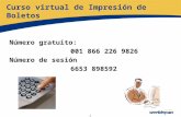 Curso virtual de Impresión de Boletos