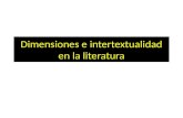 Dimensiones e intertextualidad en la literatura