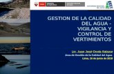 GESTION DE LA CALIDAD  DEL AGUA -  VIGILANCIA Y  CONTROL DE  VERTIMIENTOS