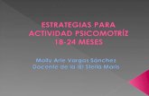 ESTRATEGIAS PARA ACTIVIDAD PSICOMOTRÍZ 18-24 MESES