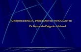 JURISPRUDENCIA, PRECEDENTE VINCULANTE  Dr Fernando Delgado Alvizuri