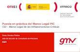 Puesta en práctica del  Marco Legal PIC  T23 – Marco Legal de las Infraestructuras Críticas