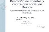 Rendición de cuentas y contraloría social en México: aproximaciones de la teoría a la realidad.