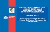 SISTEMA DE ACREDITACI Ó N, MEJORA CONTINUA E INCENTIVOS DE LOS GOBIERNOS REGIONALES Octubre 2011.