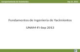 Fundamentos de Ingeniería de Yacimientos UNAM-FI- Sep  2013