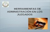 HERRAMIENTAS DE  ADMINISTRACIÓN EN LOS JUZGADOS