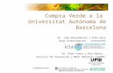 Compra Verde a la  Universitat Autònoma de Barcelona