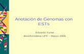 Anotación de Genomas con ESTs