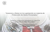 “Avances y Retos en la Legislación en materia de Protección de Datos Personales ”