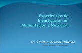 Experiencias de           Investigación en    Alimentación y Nutrición