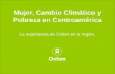 Mujer, Cambio Climático y Pobreza en Centroamérica
