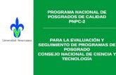 Programa Nacional de Posgrados de Calidad PNPC-2