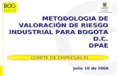 METODOLOGIA DE VALORACIÓN DE RIESGO INDUSTRIAL PARA BOGOTA D.C. DPAE