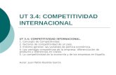 UT 3.4:  COMPETITIVIDAD INTERNACIONAL
