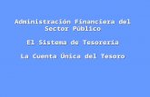 Administración Financiera del Sector Público El Sistema de Tesorería La Cuenta Única del Tesoro