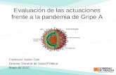 Evaluación de las actuaciones frente a la pandemia de Gripe A