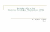 Introducción a los Sistemas Complejos Adaptativos (CAS)